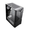 Spirit of Gamer Számítógépház - CLONE 3 Black (fekete, ablakos, 2x12cm ventilátor, alsó táp,  ATX, 1xUSB3.0, 2xUSB2.0)