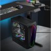 Spirit of Gamer Számítógépház - INFINITY Black (fekete, ablakos, 2x12cm ventilátor, alsó táp,  ATX, 1xUSB3.0, 2xUSB2.0)