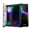 Spirit of Gamer Számítógépház - CLONE 4 Black (fekete, ablakos, 2x12cm ventilátor, alsó táp,  ATX, 1xUSB3.0, 2xUSB2.0)