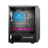 Spirit of Gamer Számítógépház - Rogue VI RGB (fekete, ablakos, 4x12cm ventilátor, alsó táp,  ATX, 1xUSB3.0, 2xUSB2.0)