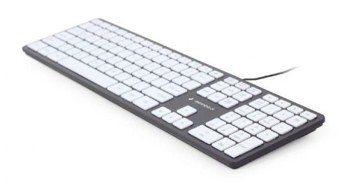Gembird KB-MCH-02 Chocolate Keyboard Black Body White Keys US