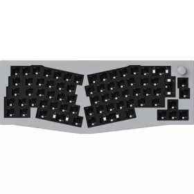   Keychron Q8 Swappable RGB Backlight Knob ISO USB gaming billentyűzet barebone szürke