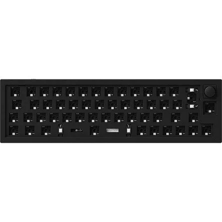 Keychron Q9 Swappable RGB Backlight Knob ISO USB gaming billentyűzet barebone fekete