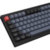 Keychron V1 Max Bluetooth / vezeték nélküli magyar Gateron Jupiter Red mechanikus billentyűzet fekete-kék