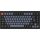 Keychron V1 Max Bluetooth / vezeték nélküli magyar Gateron Jupiter Brown mechanikus billentyűzet fekete-kék