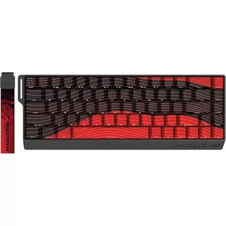 FGG FIRE68 Ultra USB angol gaming Gateron magnetic mechanikus billentyűzet fekete-piros (Bontott!)