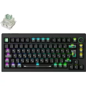   Keychron Lemokey L5 HE USB magyar gaming Lemokey Lime Magnetic mechanikus billentyűzet fekete (Bontott!)