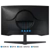 SAMSUNG 27" LS27CG552EUXEN WQHD VA 16:9 1ms ívelt gamer monitor