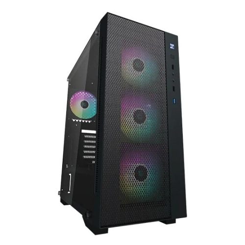 DeepCool Midi - MATREXX 55 MESH ADD-RGB 4F - Fekete - MATREXX55-MESH-ARGB-4F