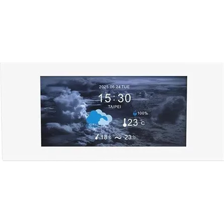 Thermaltake View 600 TG 6" LCD kijelző fehér