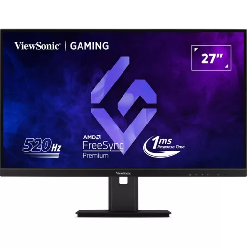 ViewSonic Monitor 27" - XG2737 (IPS, 520Hz 16:9, FHD, 1ms, 400cd/m2, HDMI2,1, DP, VESA, SPK, mag.áll, pivot)