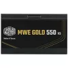 Cooler Master 550W - MWE Gold 550 V3 - MPE-5502-ACAAG-3BEU - 80+ Gold  - ATX 3.1 - Nem moduláris - Fekete Tápegység