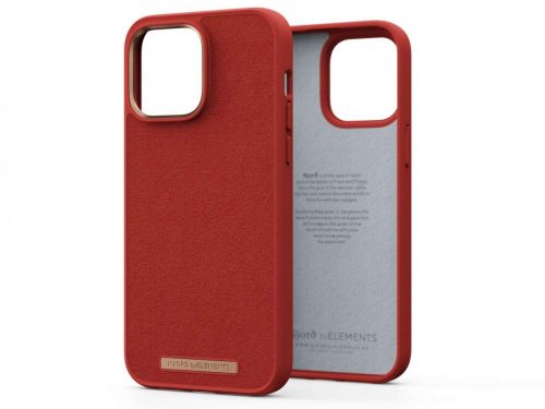 Njord Suede Comfort+ Case iPhone 14 Pro Max Burnt Orange