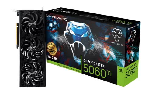 Gainward RTX5060Ti Python III OC 16GB GDDR7 128bit 3-DP HDMI videokártya