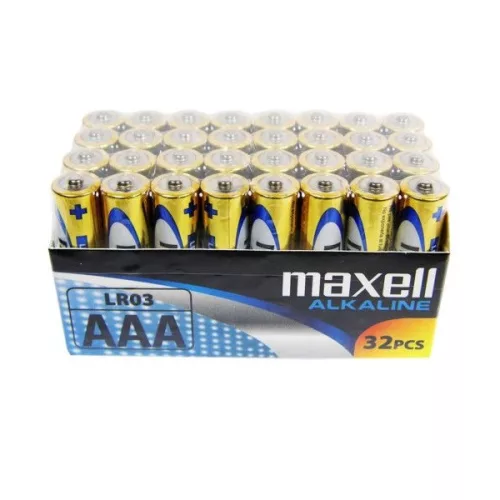 Maxell Elem - Alkáli elem,  32db AAA (LR03), 1,5V (no mercury)