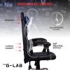 The G-Lab Gamer szék - KS NEON BLACK (fekete; állítható magasság; áll. kartámasz)