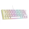 Rampage Billentyűzet - PLOWER K60 White US (Vezetékes, Mechanikus, Blue switch, angol, fehér, RGB LED)