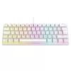 Rampage Billentyűzet - PLOWER K60 White US (Vezetékes, Mechanikus, Blue switch, angol, fehér, RGB LED)