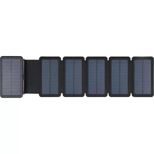Sandberg Akkubank - Solar 6-Panel Powerbank 20000 (napelemes; kültéri; IPX4 cseppálló; LED lámpa; 2xUSB-A+USB-C)