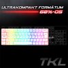 Spirit of Gamer Billentyűzet Mechanikus - XPERT K200 White  (TKL, SOG red, RGB LED,USB, anti-ghosting, fehér, magyar)