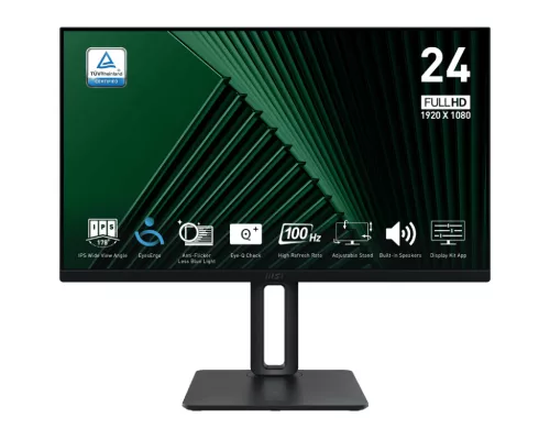 MSI PRO MP245PG 23.8" IPS FHD 100Hz állítható magasságú monitor, fekete