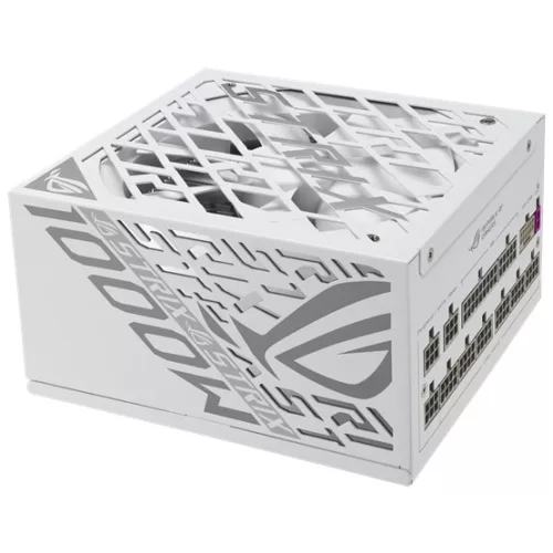 Asus ROG Strix 1000W- ROG-STRIX-1000P-GAMING-WHITE - 80+ Platinum -ATX 3.1 - Moduláris - fehér tápegység