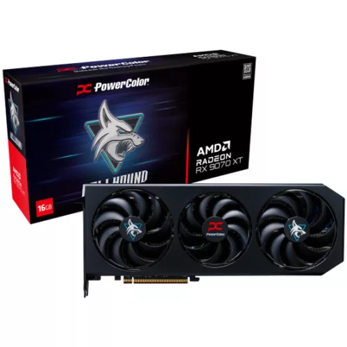 PowerColor AMD RX 9070 XT Hellhound 16GB GDDR6 - RX9070XT 16G-L/OC
