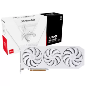   PowerColor AMD RX 9070 XT Hellhound Spectral White 16GB GDDR6 - RX9070XT 16G-L/OC/WHITE