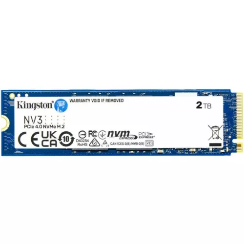 Kingston SSD 2TB - SNV3S/2000G (M.2 NVMe NV2, R/W: 6000/5000MB/s)