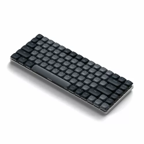 Satechi SM1 Slim Mechanical Backlit Bluetooth Keyboard (Windows Keycaps - Windows, Left Alt, Right Alt 2.4GHz USB Receiver) - Black
