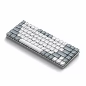   Satechi SM1 Slim Mechanical Backlit Bluetooth Keyboard (Windows Keycaps - Windows, Left Alt, Right Alt 2.4GHz USB Receiver) - Grey/White
