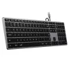 Satechi Slim W3 USB-C BACKLIT Wired Keyboard - US - Space Grey