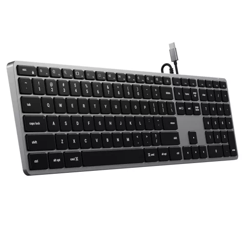 Satechi Slim W3 USB-C BACKLIT Wired Keyboard - US - Space Grey