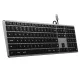 Satechi Slim W3 USB-C BACKLIT Wired Keyboard - US - Space Grey