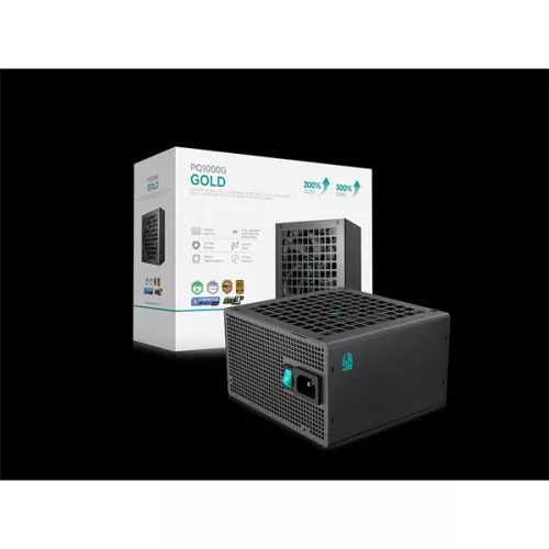 DeepCool Tápegység 1000W - Gamerstorm PQ1000G (80 Plus Gold, ATX3.1, Aktív PFC, Full Moduláris, )
