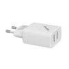 S-Link Hálózati töltő - SL-EC50L (2db USB, 5V/3A, 12W, Gyorstöltés, Lightning, 100cm adat+töltőkábel, fehér)