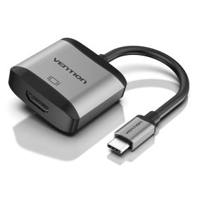   Vention USB-C -> HDMI/USB3.0*3/TF/SD/RJ45/3.5mm/PD  (0,15m Szürke Aluminum Ötvözet), Dokkoló