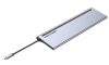Vention USB-C -> DP/HDMI/VGA/USB-C Gen 1/USB 3.0x2/USB 2.0/RJ45/SD/TF/TRRS 3.5mm/PD, 0,25m (12 az 1-ben, szürke aluminum ötvözet), Dokkoló