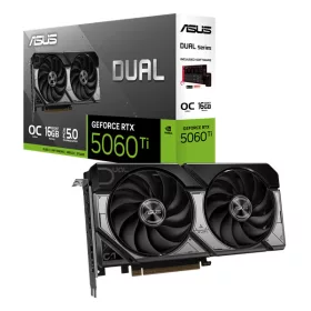   Asus Videokártya - nVidia DUAL-RTX5060TI-O16G (16384MB, GDDR7, 128bit, 1xHDMI, 3xDP)