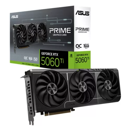 Asus Videokártya - nVidia PRIME-RTX5060TI-O16G (16384MB, GDDR7, 128bit, 1xHDMI, 3xDP)