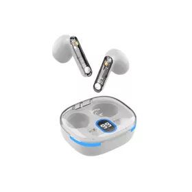   White Shark GEB-TWS37W HYPERBEAT-W bluetooth fülhallgató mikrofonnal - fehér