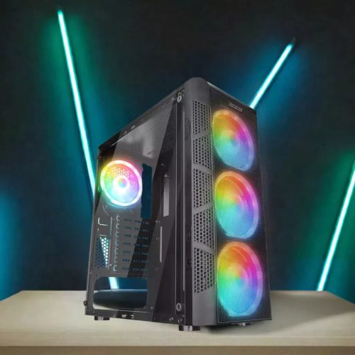 X-X Optimal BareBone A2580 AMD A520/AM4/2xDDR4/RGB ház/600W tápegység