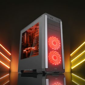 X-X Gamer A1481 Powered by Asus gamer PC Ryzen 5 7600X processzorral és RX 7700 XT videokártyával