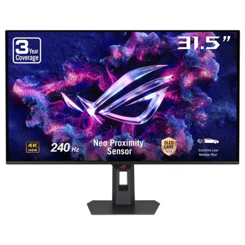 ASUS 32" ROG XG32UQDMS 4K UHD 240Hz QD-OLED fekete monitor
