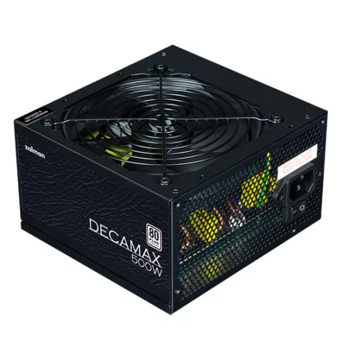 Zalman 500W - ZM500-LX3 - 80+ White - ATX  12V Ver2.31 - nem moduláris - Fekete Tápegység