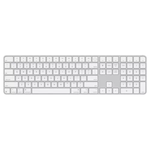 Apple Magic Keyboard (2024) w Touch ID and Numeric Keypad - Hungarian - White Keys