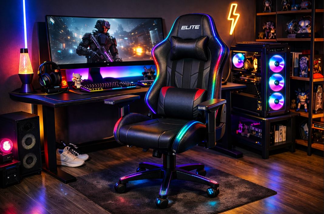 Gamer szék LED beépítéssel – menő kiegészítő, ha odavagy a fényekért